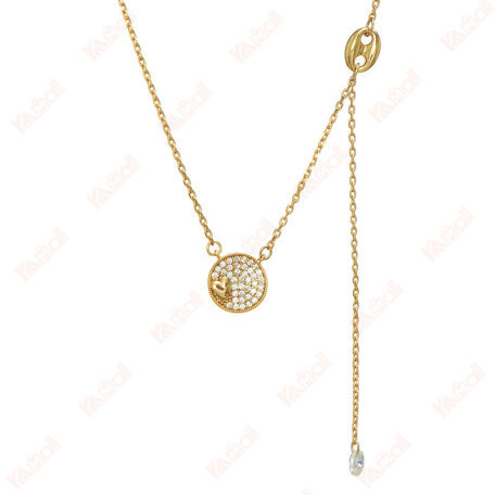 gold necklace light luxury style lovely